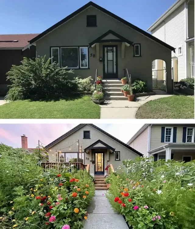 Before and after property condition example