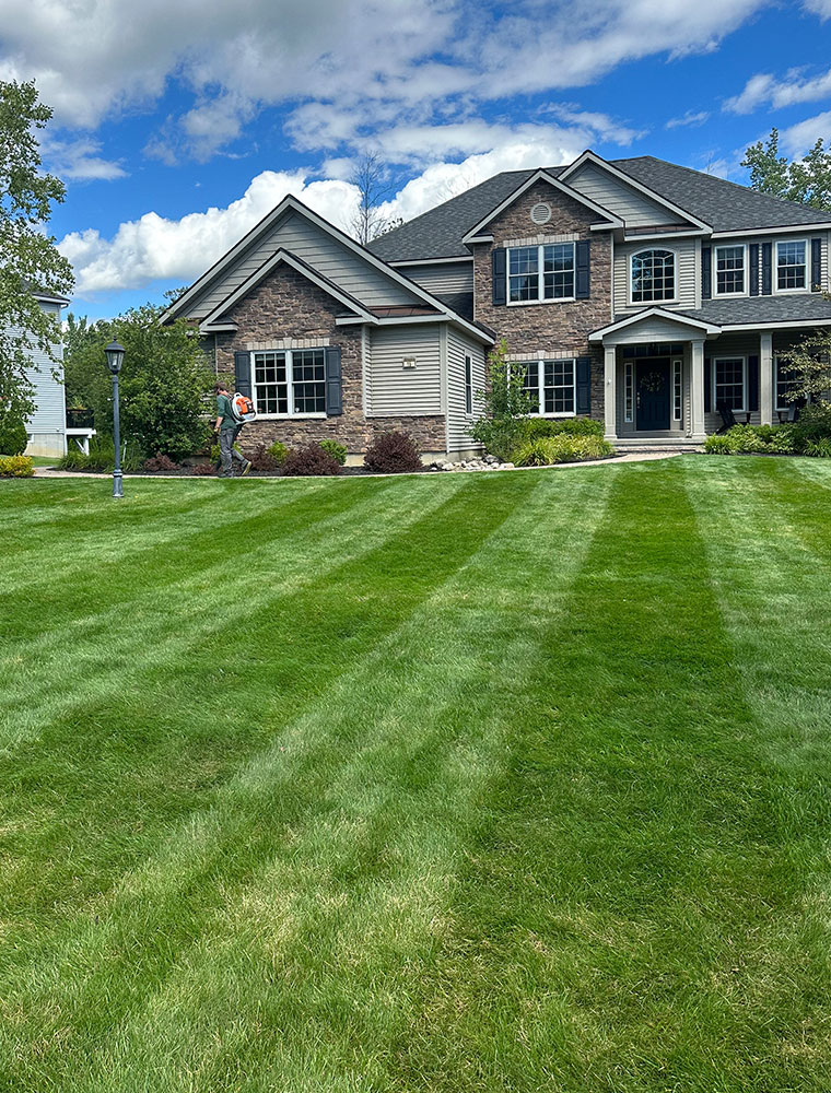 Clean lawn and landscape edges for JD Outdoor Services NY